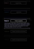 Week 2 - Pattern Recognition